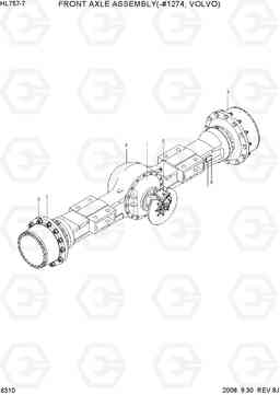 6310 FRONT AXLE ASSEMBLY(-#1274, VOLVO) HL757-7, Hyundai