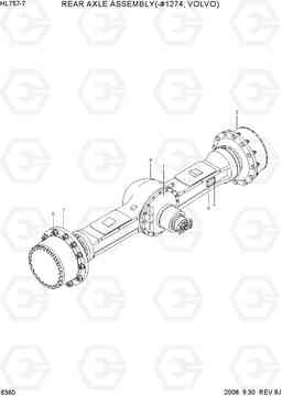 6360 REAR AXLE ASSEMBLY(-#1274, VOLVO) HL757-7, Hyundai