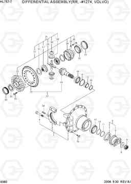 6380 DIFFERENTIAL ASSEMBLY(RR, -#1274, VOLVO) HL757-7, Hyundai