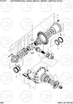 6381 DIFF ASSY(-#0310, REAR, LIMITED SLIP) HL757-7, Hyundai