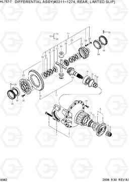 6382 DIFF ASSY(#0311-#1274, RR, LIMITED SLIP) HL757-7, Hyundai