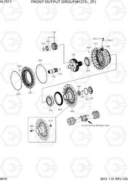 6470 FRONT OUTPUT GROUP(#1275-, ZF) HL757-7, Hyundai