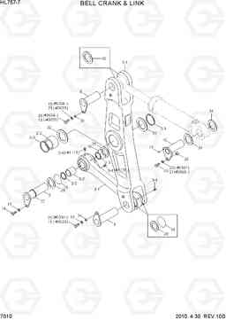 7010 BELL CRANK & LINK HL757-7, Hyundai