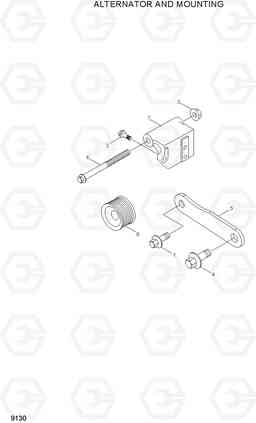 9130 ALTERNATOR AND MOUNTING HL757-7, Hyundai