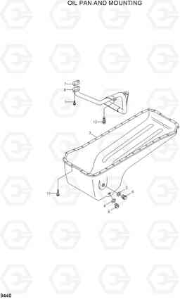 9440 OIL PAN AND MOUNTING HL757-7, Hyundai