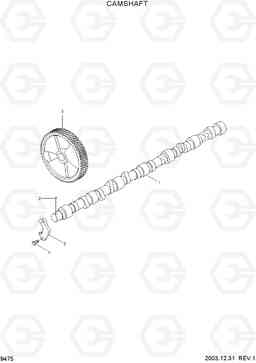 9475 CAMSHAFT HL757-7, Hyundai