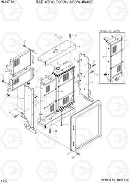 1040 RADIATOR TOTAL ASSY(-#0458) HL757-7A, Hyundai