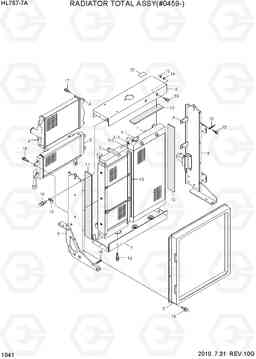 1041 RADIATOR TOTAL ASSY(#0459-) HL757-7A, Hyundai