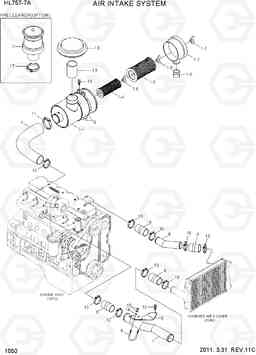 1050 AIR INTAKE SYSTEM HL757-7A, Hyundai