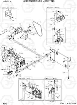 1090 AIR CONDITIONER MOUNTING HL757-7A, Hyundai