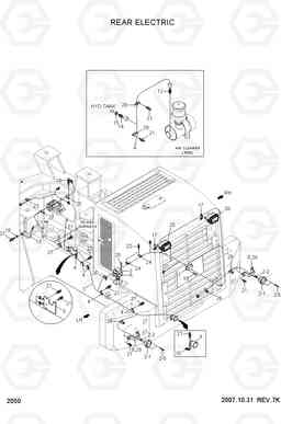 2050 REAR ELECTRIC HL757-7A, Hyundai