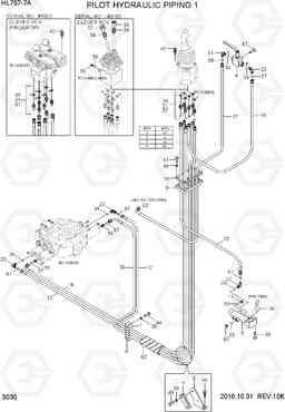 3030 PILOT HYDRAULIC PIPING 1 HL757-7A, Hyundai