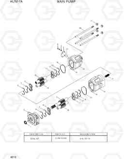 4010 MAIN PUMP HL757-7A, Hyundai