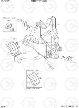 5010 FRONT FRAME HL757-7A, Hyundai