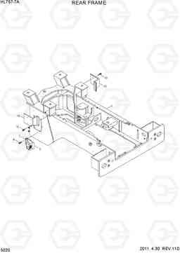 5020 REAR FRAME HL757-7A, Hyundai