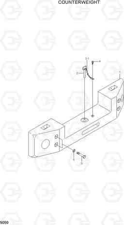 5050 COUNTERWEIGHT HL757-7A, Hyundai