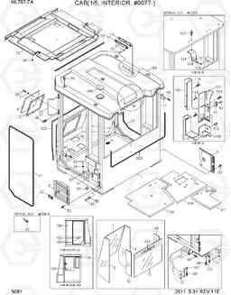 5081 CAB(1/5, INTERIOR, #0077-) HL757-7A, Hyundai