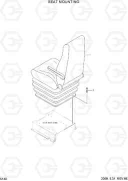 5140 SEAT MOUNTING HL757-7A, Hyundai