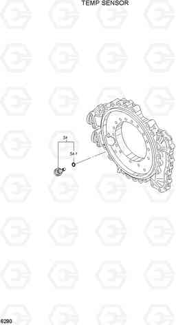 6280 TEMP SENSOR HL757-7A, Hyundai