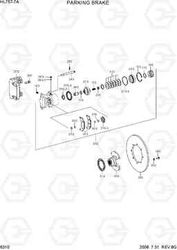 6310 PARKING BRAKE HL757-7A, Hyundai