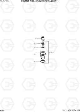 6360 FRONT BRAKE BLEEDER(-#0601) HL757-7A, Hyundai