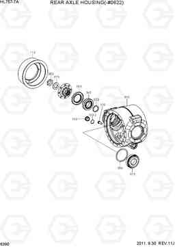 6390 REAR AXLE HOUSING(-#0622) HL757-7A, Hyundai