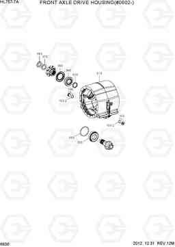 6630 FRONT AXLE DRIVE HOUSING(#0602-) HL757-7A, Hyundai