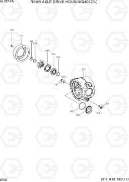 6750 REAR AXLE DRIVE HOUSING(#0623-) HL757-7A, Hyundai