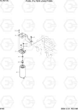 9160 FUEL FILTER LOACTION HL757-7A, Hyundai