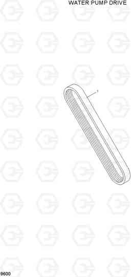 9600 WATER PUMP DRIVE HL757-7A, Hyundai