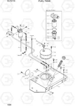 1020 FUEL TANK HL757-7S, Hyundai