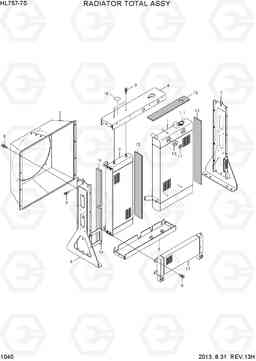 1040 RADIATOR TOTAL ASSY HL757-7S, Hyundai