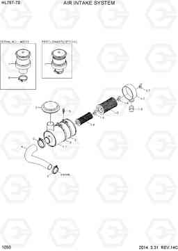 1050 AIR INTAKE SYSTEM HL757-7S, Hyundai