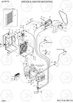 1070 AIRCON & HEATER MOUNTING HL757-7S, Hyundai