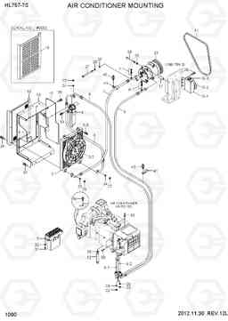 1090 AIR CONDITIONER MOUNTING HL757-7S, Hyundai