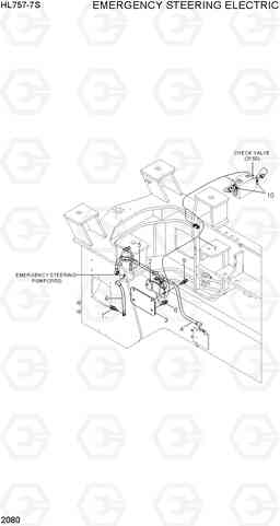 2080 EMERGENCY STEERING ELECTRIC HL757-7S, Hyundai