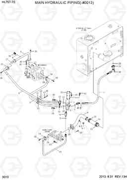 3010 MAIN HYDRAULIC PIPING1(-#0013) HL757-7S, Hyundai