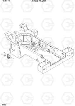 5020 REAR FRAME HL757-7S, Hyundai