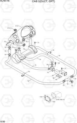 5130 CAB 3(DUCT, OPT) HL757-7S, Hyundai