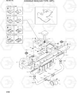 5160 CONSOLE BOX(CAB TYPE, OPT) HL757-7S, Hyundai
