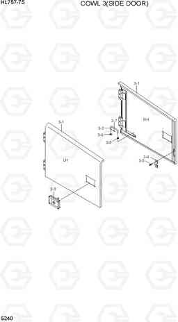 5240 COWL 3(SIDE DOOR) HL757-7S, Hyundai