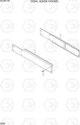 5250 COWL 4(SIDE COVER) HL757-7S, Hyundai