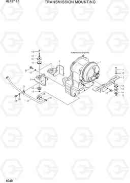 6040 TRANSMISSION MOUNTING HL757-7S, Hyundai