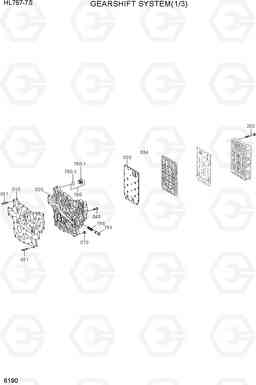 6190 GEARSHIFT SYSTEM(1/3) HL757-7S, Hyundai