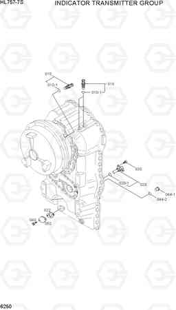 6250 INDICATOR TRANSMITTER GROUP HL757-7S, Hyundai