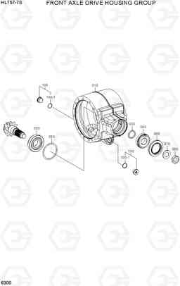 6300 FRONT AXLE DRIVE HOUSING GROUP HL757-7S, Hyundai