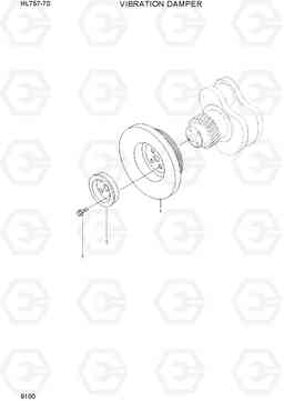 9100 VIBRATION DAMPER HL757-7S, Hyundai