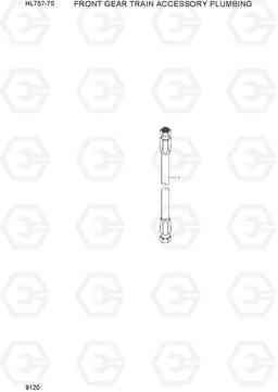 9120 FRONT GEAR TRAIN ACCESSORY PLUMBING HL757-7S, Hyundai