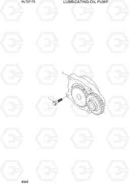 9340 LUBRICATING OIL PUMP HL757-7S, Hyundai