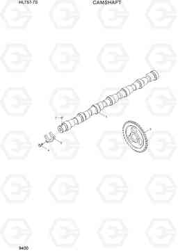 9400 CAMSHAFT HL757-7S, Hyundai